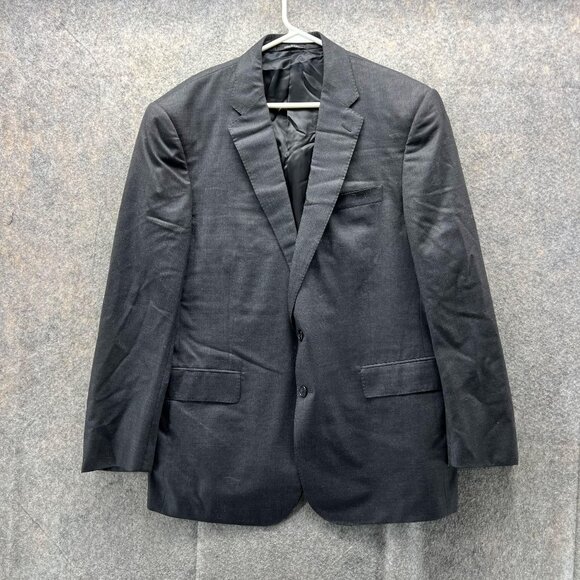 Ralph Lauren Blazer Men 44R Adult Black Label Suit Jacket Dress Wool Italy Vtg